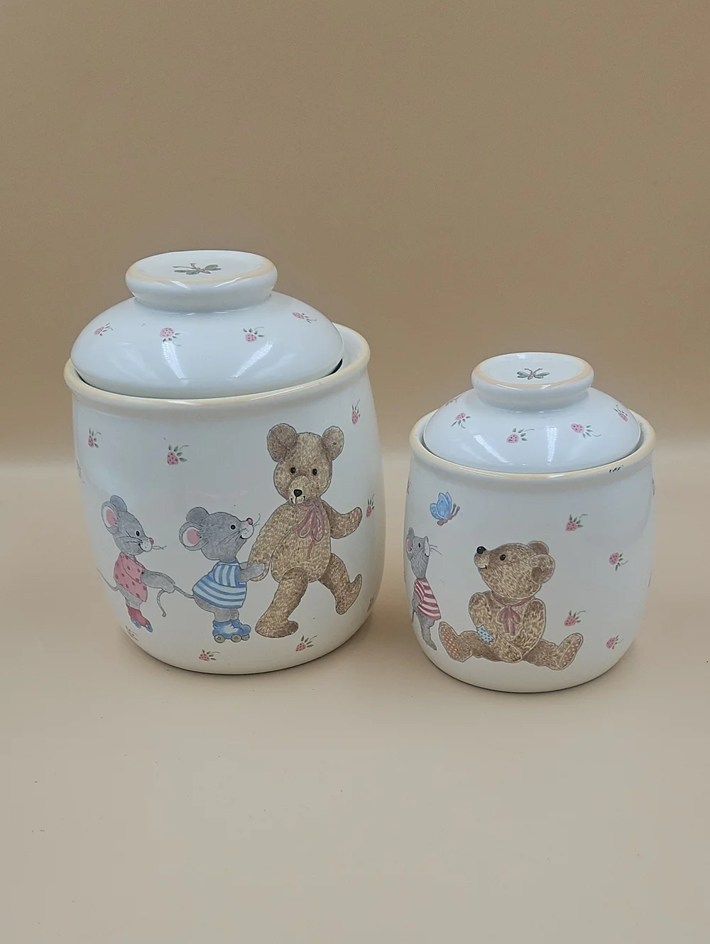 Vintage Teddy Bear Jars